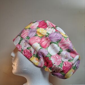 NEW🌷Spring Tulip EURO Style Surgical Scrub Cap